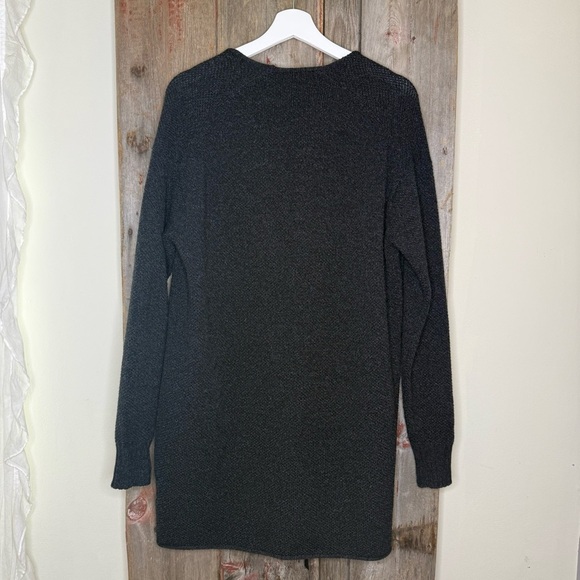 Helmut Lang Cosme Wool Cashmere Longline Single Button Cardigan Charcoal XS - Picture 4 of 11